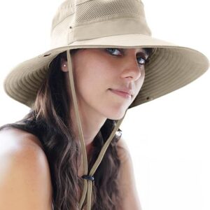 GearTOP Fishing Hat UPF 50  Wide Brim Sun Hat For Men And Women, Mens Bucket Hats With UV Protection For Hiking Beach Hats