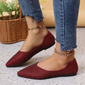 Women’s Flat Soft Leather Pointed Toe Shoes