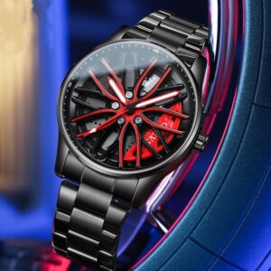 Men’s Wheel Rotating Fashion Waterproof Quartz Watch