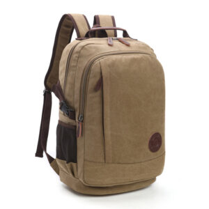 Wear-resistant Washed Canvas Men’s And Women’s Backpacks Street Casual Fashion Large Capacity Multifunctional