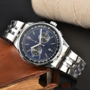 Men’s Six-pin High Quality Quartz Steel Strap Watch