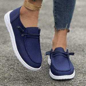 Women’s European And American Flat Bottom Slip On Low-top Casual Shoes