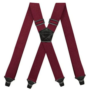 Men’s Strap Clip Suspenders Rubber Buckle Aviation Suspender Pants