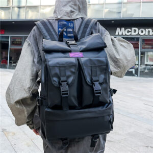 Fashion Black Backpack Men’s Travel Large Capacity