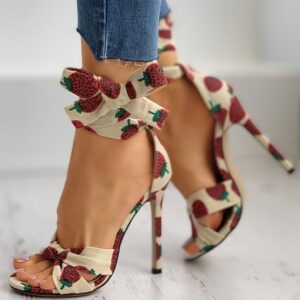 Sexy Stiletto Heel 40-43 Plus Size Cross Strap Women’s Sandals
