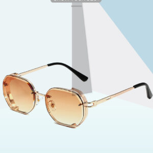 Metal Fat Edge Square Frame New Men’s Fashion Sunglasses