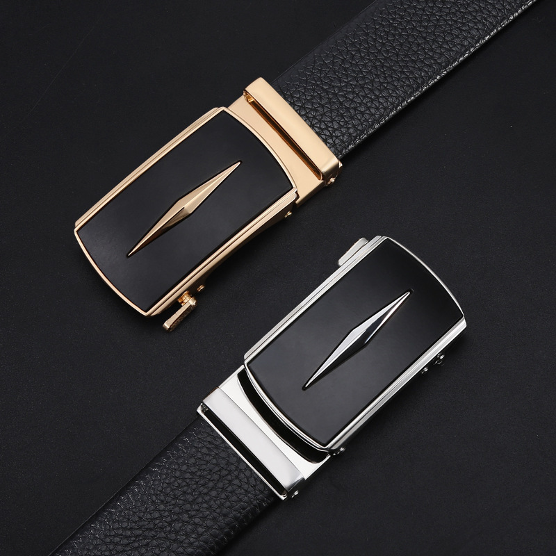 Men’s Automatic Leather Buckle Business Belt