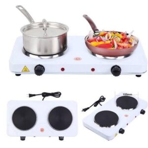Solid 2-Burner Electric Hot Plate – 2000W
