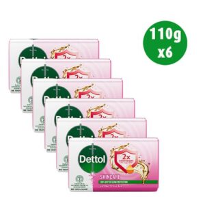 Dettol Skincare Blossom Bathing Soap – 110g (Pack of 6)