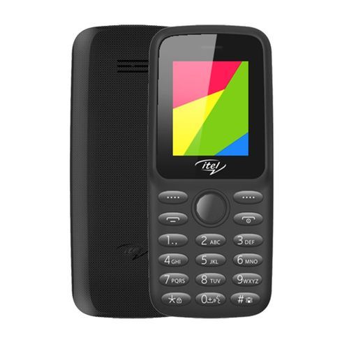itel 2163: Wireless FM, Torchlight, Dual SIM in Black