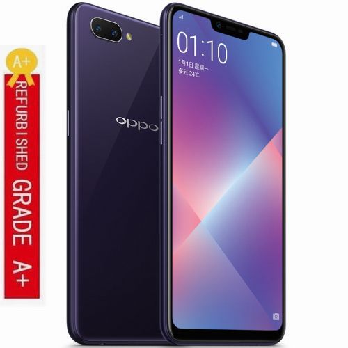 Oppo A3S 99.9% New Refurbished: 6.2″ Display, 4G, 64GB Storage, 13MP Camera, 4230mAh Battery, Face Unlock.