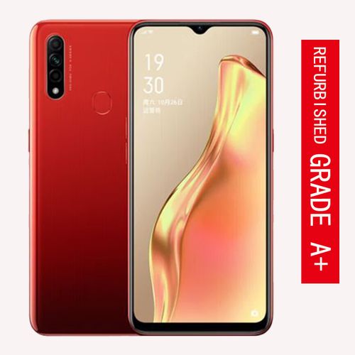 Oppo A31 (6GB RAM, 128GB Storage): Dual SIM, 6.5″ Display, 12MP Camera, Refurbished, Red.