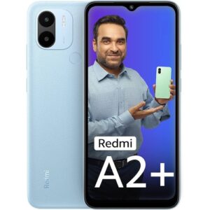 XIAOMI Redmi A2+: 6.52″ display, 3GB RAM, 64GB storage, 5000mAh battery, 4G Dual SIM, in Blue.
