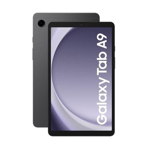 Samsung Galaxy Tab A9: 7.8″ display, 4GB RAM, 64GB storage, Android 13, 8MP rear camera, 2MP front camera, Nano SIM, in Graphite.