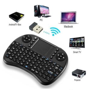 Backlit I8 Mini Wireless Keyboard with Touchpad 2.4GHz Air Mouse for TV Box, Tablet, and PC\