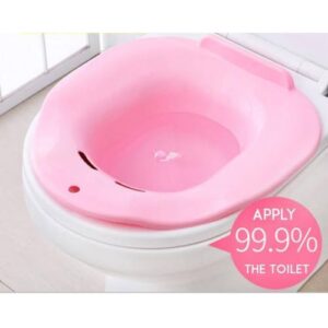 Classic Blue Sitz Bath Bowl with Flush Feature