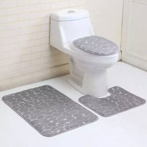 3-in-1 Toilet and Bathroom Foot Mat