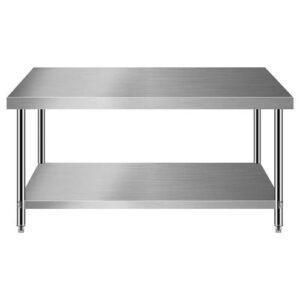 4ft Working Table with 2 Layer Under-shelf