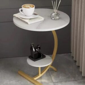 Wood and Metal Side Table/Stool