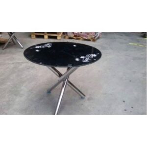 Black Round Dining Table