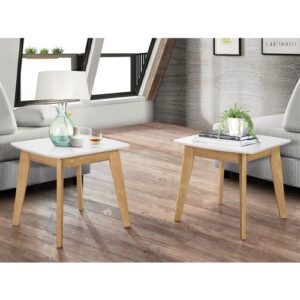 WALKERS Walker Edison Retro Modern End Table Set (2)