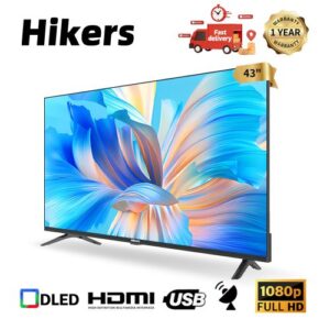 Hikers 43″ Frameless Full HD LED TV – Sleek Black Design