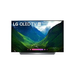 LG 77″ 4K OLED Smart TV with Satellite, featuring Magic Remote – Model 77C9.