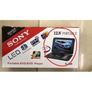 Sony 12.8″ Portable DVD/EVD Player with Game, FM, Backup, TV, HD, and USB Support, Includes Remote Control
