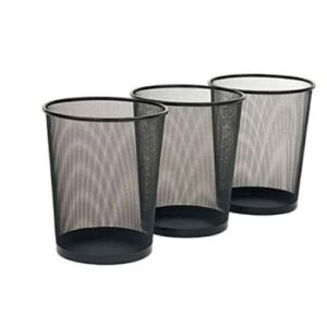 3PCS Steel Mesh Trash Can/Waste Bin Set