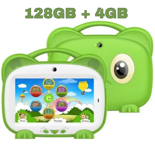 7″ Android Tablet for Kids with 4GB RAM, 128GB ROM – Educational Learning Device, iPad Phone for Children