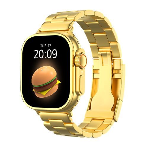 2024 Ultra Gold Series 9 Smartwatch: Men’s GPS, NFC, IP67 Waterproof.