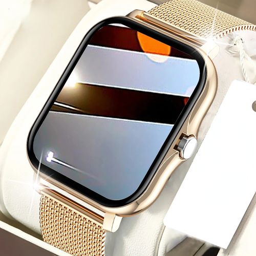 New Smartwatch for Women: Bluetooth Calling, Voice Assistant, Waterproof, Sports & Fitness Tracking.