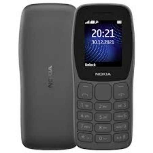 Nokia 105 African Edition, 1.77″ display, 4MB RAM/4MB storage, 800mAh battery, Dual SIM – Charcoal.